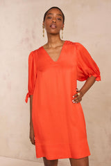 BONA GERANIUM SHORT STRAIGHT DRESS