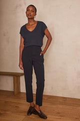 FELIX NAVY CIGARETTE TROUSERS