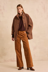 ALEA EGGPLANT MIXED WOOL SWEATER