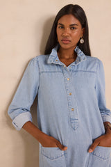 BLAKE STRAIGHT DENIM DRESS