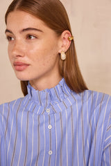 MORGANE STRIPED LAVALLIERE BLOUSE
