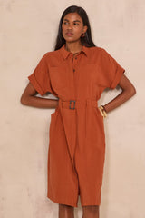 RAMA STRAIGHT SHIRT DRESS