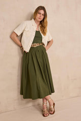 DIEGO CREAM SHORT-SLEEVE DENIM SHIRT