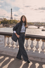 LAYLA HIGH-WAISTED PRINCE OF WALES SUIT TROUSERS
