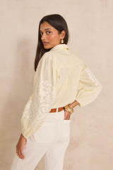 DARWIN EMBROIDERED LONG SLEEVE COTTON SHIRT