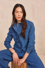 DORA LONG-SLEEVE COTTON BLOUSE