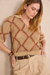 PERCY SHORT-SLEEVED COTTON SWEATER