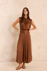 VANINA FLUID SATIN SKIRT
