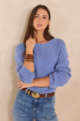 ALIZEE LAVENDER CASHMERE SWEATER