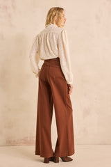 SHELBY CINNAMON WIDE LEG JEANS