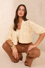LOVE CREAM COTTON AND HEMP TANK TOP