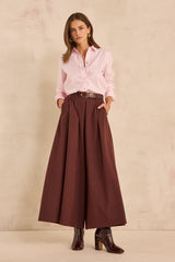 TATIANA BURGUNDY EXTRA LARGE TROUSERS