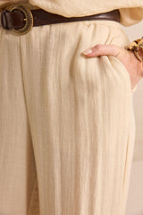 TESSA CREAM WIDE TROUSERS