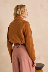 ACHILLE CINNAMON CASHMERE SWEATER