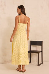 BERYLE SUN COTTON EMBROIDERED DRESS