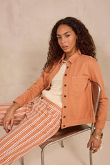 DIXIE LONG-SLEEVE COTTON BLOUSE