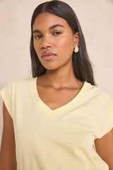 DELYA LEMON COTTON T-SHIRT