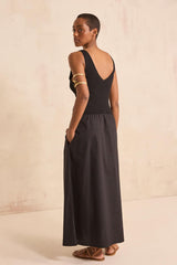BYS TWO-TONE TRAPEZE DRESS