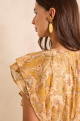 BOUCHRA FLUID PRINTED DRESS
