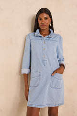 BLAKE STRAIGHT DENIM DRESS
