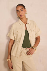 VITA NATURAL SHORT SLEEVE COTTON JACKET