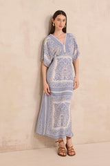 BENEDICTE STRAIGHT PRINTED DRESS