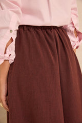 TATIANA BURGUNDY EXTRA LARGE TROUSERS