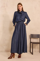 TATIANA EXTRA LARGE DENIM TROUSERS