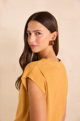 LOIC MORDORE HEMP AND COTTON BLEND T-SHIRT