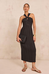 BAILEY PLEATED STRAIGHT DRESS