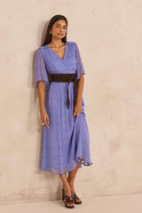BRADIE FLUID PRINTED DRESS