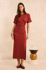 BRISBANE SLIM COTTON BLEND DRESS