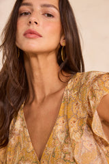 BOUCHRA FLUID PRINTED DRESS
