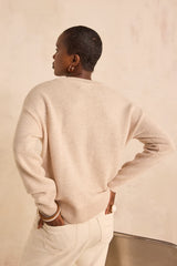 ABBY NATURAL WOOL AND YAK BLEND SWEATER