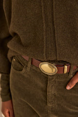 ALISTAIR KHAKI BATWING SWEATER