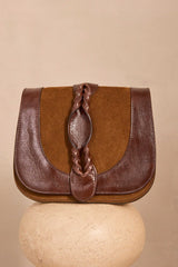 VICTOR CAMEL MINI LEATHER BAG