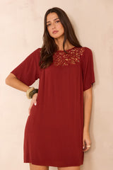 PERFECTION STRAIGHT LACE DRESS