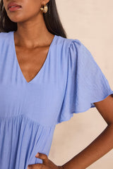 CAMILLE FLOWY SHORT-SLEEVED DRESS