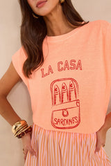 LOIC PRINTED HEMP AND COTTONT-SHIRT