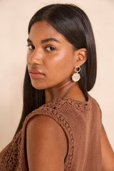 ANGELE SLEEVELESS COTTON CROCHET VEST