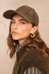 GYBSON KHAKI COTTON CORDUROY CAP