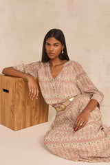 BATIK PRINTED FLUID SKIRT