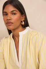 DOUGLAS STRIPED LONG SLEEVE BLOUSE