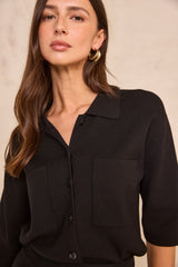 ALBA 3/4 SLEEVES STRUCTURED JACKET