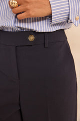 LOLA NAVY WIDE TROUSERS