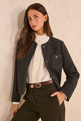 PIA MIXED WOOL JACKET