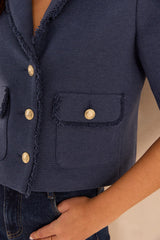 VALENCE COTTON BLEND TWEED BLAZER