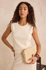 PRISCILLA SLEEVELESS SWEATER