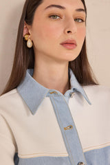 PUNKY TWO-TONE COTTON JACKET