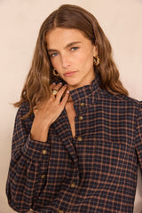 DENISE CHECKERED BLOUSE